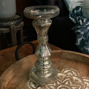 Mercury Glass Candle Holder